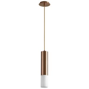 Opus LED Pendant in Satin Copper by Oxygen