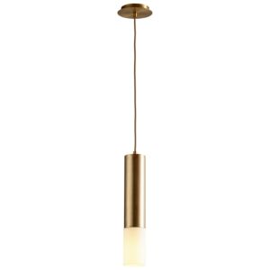 Opus LED Pendant in Aged Brass by Oxygen