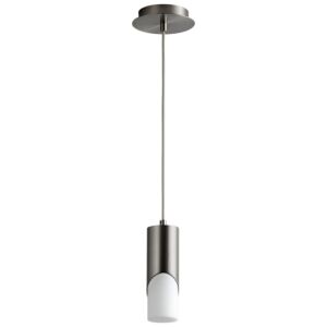 Ellipse LED Pendant in Satin Nickel by Oxygen