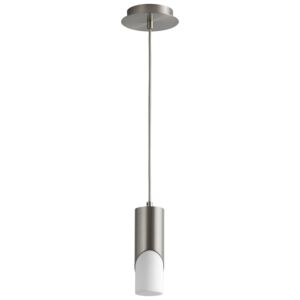 Ellipse LED Pendant in Satin Nickel by Oxygen