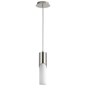 Ellipse LED Pendant in Polished Nickel by Oxygen