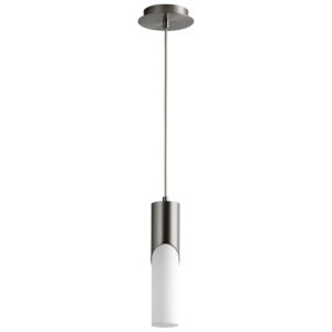 Ellipse LED Pendant in Satin Nickel by Oxygen