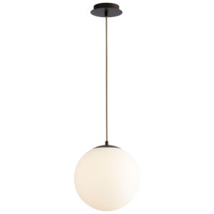 Luna LED Pendant in Oiled Bronze by Oxygen