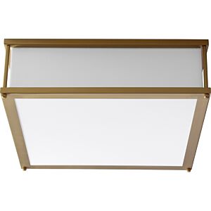 Modulo LED Ceiling Mount in Aged Brass by Oxygen