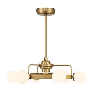 Gibson LED Fan D'Lier in Warm Brass by Savoy House