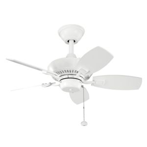 Canfield 30"Ceiling Fan in White by Kichler