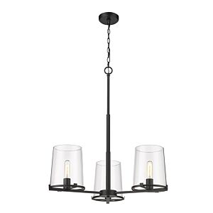 Z-Lite Callista 3-Light Chandelier In Matte Black