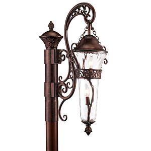 Anastasia Two Light Outdoor Post Mount in Burnished Bronze by Kalco