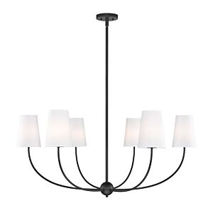 Shannon 6-Light Chandelier in Matte Black