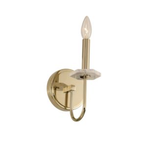 Carrara One Light Wall Bracket in Champagne Gold by Kalco