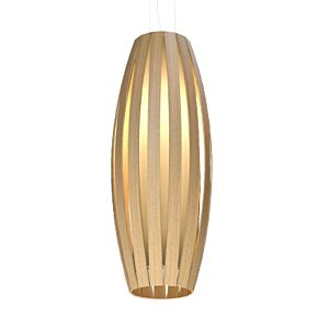 Barrel 1-Light Pendant in Louro Freijo