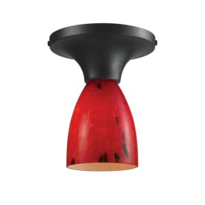 Celina  Semi Flush Mount in Dark Rust by ELK Home