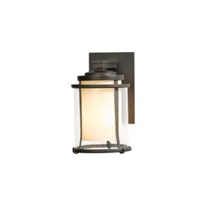 Hubbardton Forge 10 Meridian Small Outdoor Sconce in Coastal Dark Smoke