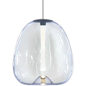 Mela LED Pendant in Satin Black by Sonneman