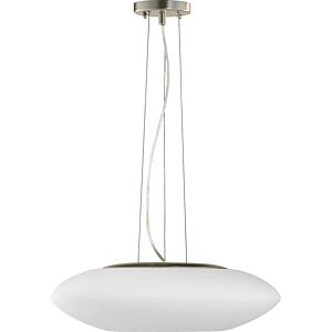 Pendants Satin Nickel Three Light Pendant in Satin Nickel by Quorum International