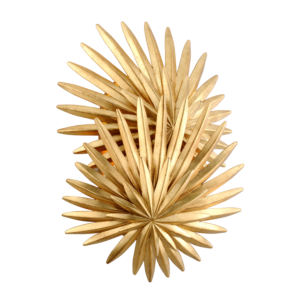 Corbett Savvy 2 Light Wall Sconce in Vintage Gold Leaf