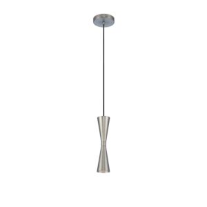 Milo 1-Light LED Mini Pendant in Satin Nickel