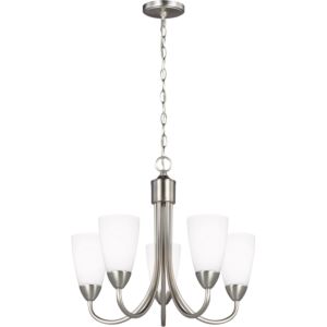 Sea Gull Seville 5 Light Chandelier in Brushed Nickel