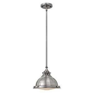 Hinkley Amelia 1-Light Pendant In Polished Antique Nickel