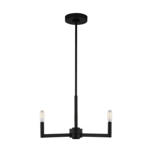 Fullton 3-Light LED Chandelier in Midnight Black