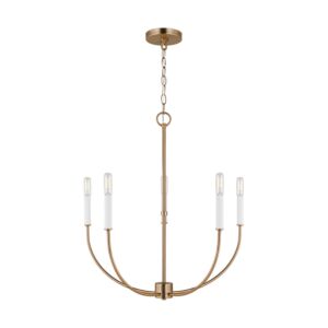 Greenwich 5-Light Chandelier in Satin Brass