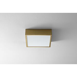 Pyxis LED Ceiling Mount in Aged Brass by Oxygen