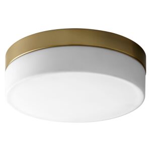 Zuri LED Ceiling Mount in Aged Brass by Oxygen