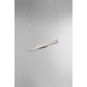 Klone LED Pendant in Satin Nickel by Oxygen