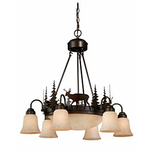 Bryce 9-Light Chandelier in Burnished Bronze