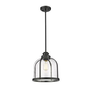 Z-Lite Burren 1-Light Pendant Light In Matte Black