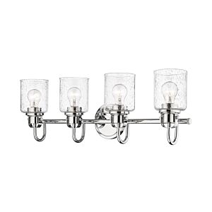 Z-Lite Kinsley 4-Light Bathroom Vanity Light In Chrome