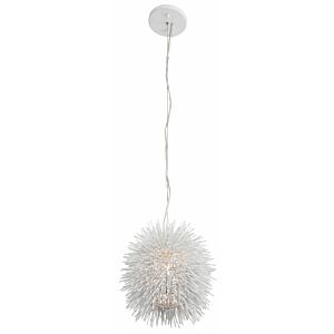 Urchin One Light Mini Pendant in White by Varaluz