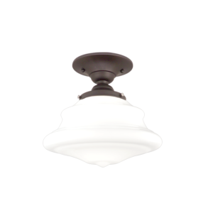 Petersburg One Light Semi Flush Mount in Old Bronze by Hudson Valley