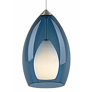 Fire One Light Pendant in Satin Nickel by Visual Comfort Modern