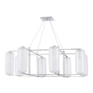 Pebble 8-Light Chandelier in Polished Nickel