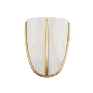 Wheatley One Light Wall Sconce in Aged Brass by Hudson Valley