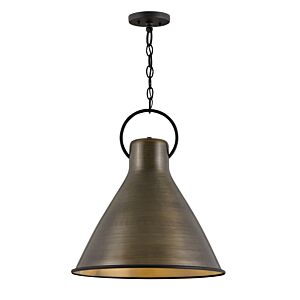 Hinkley Winnie 1-Light Pendant In Dark Antique Brass