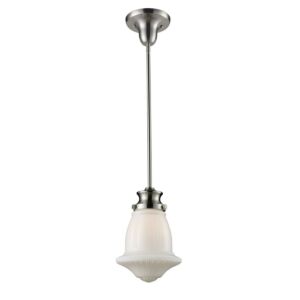 Schoolhouse  Mini Pendant in Satin Nickel by ELK Home