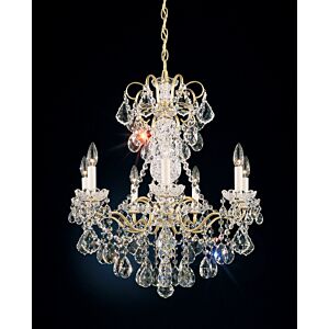 New Orleans Seven Light Chandelier in Gold by Schonbek