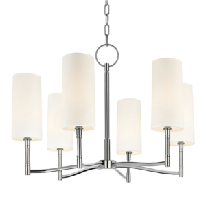  Dillon Chandelier in Polished Nickel