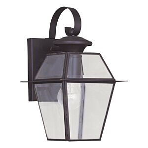 Westover 1-Light Outdoor Wall Lantern in Bronze