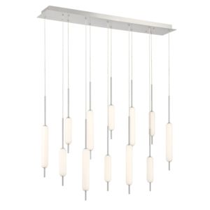 Eurofase Cumberland 12-Light Chandelier in Brushed Nickel