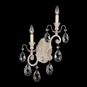 Renaissance Two Light Wall Sconce in Antique Silver by Schonbek