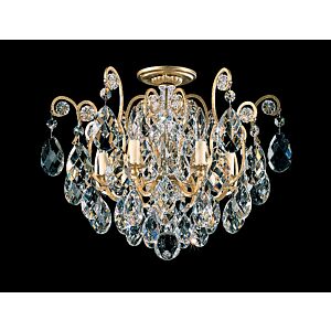 Renaissance Six Light Semi Flush Mount in French Gold by Schonbek