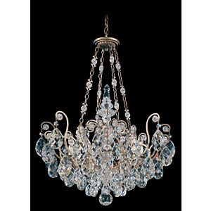 Renaissance Eight Light Pendant in Antique Silver by Schonbek