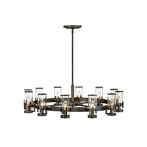 Hinkley Reeve 12-Light Pendant In Black Oxide