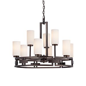 Del Ray 9-Light Chandelier in Flemish Bronze