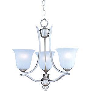 Madera  Chandelier in Satin Silver by Maxim