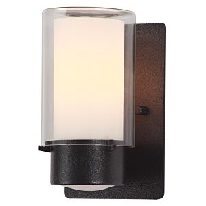 Essex Outdoor 1-Light Outdoor Wall Sconce in Hammered Black