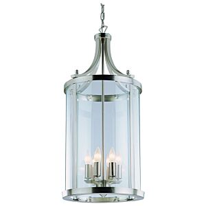 DVI Niagara 3-Light Foyer Pendant in Satin Nickel